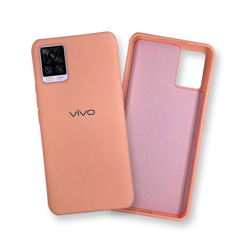 VIVO V20 Pro Silicone Cover - Pink