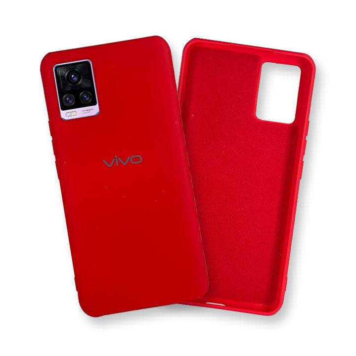 VIVO V20 Pro Silicone Cover - Red
