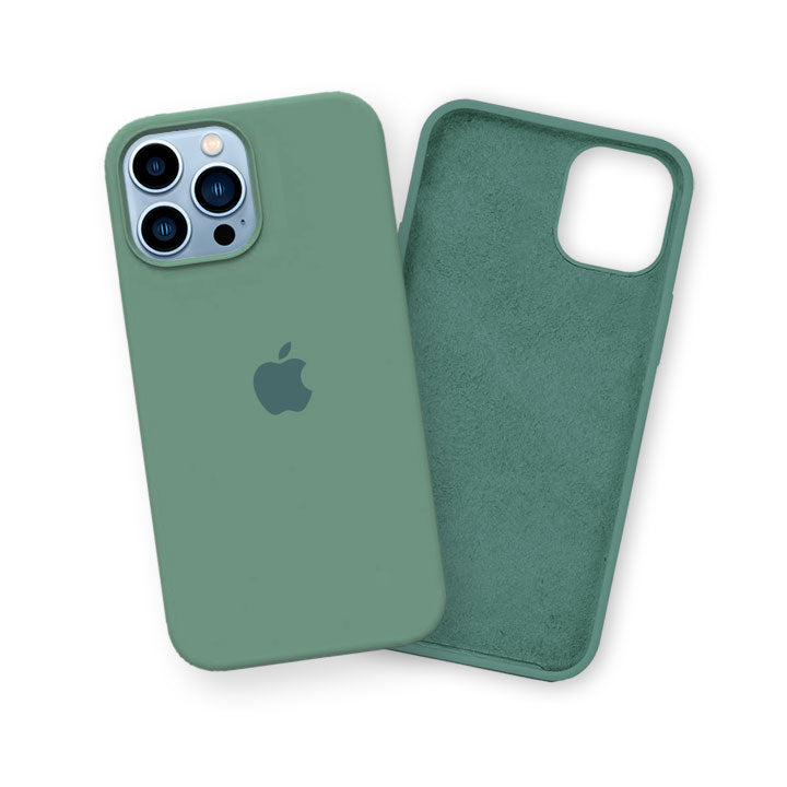 iPhone 13 Pro Max Silicone Case - Pine Green