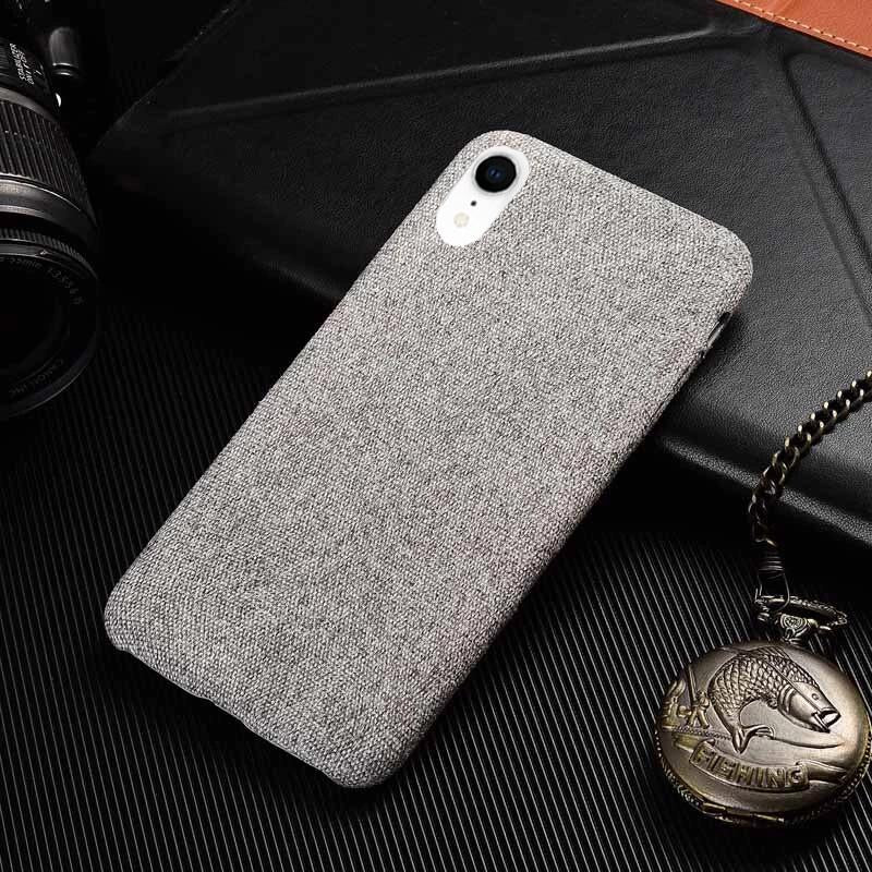 Light Grey Fabric Case - iPhone XR - Mobilegadgets360